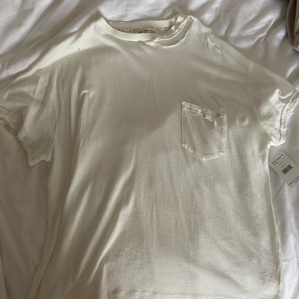 Oversized Distressed Free People top